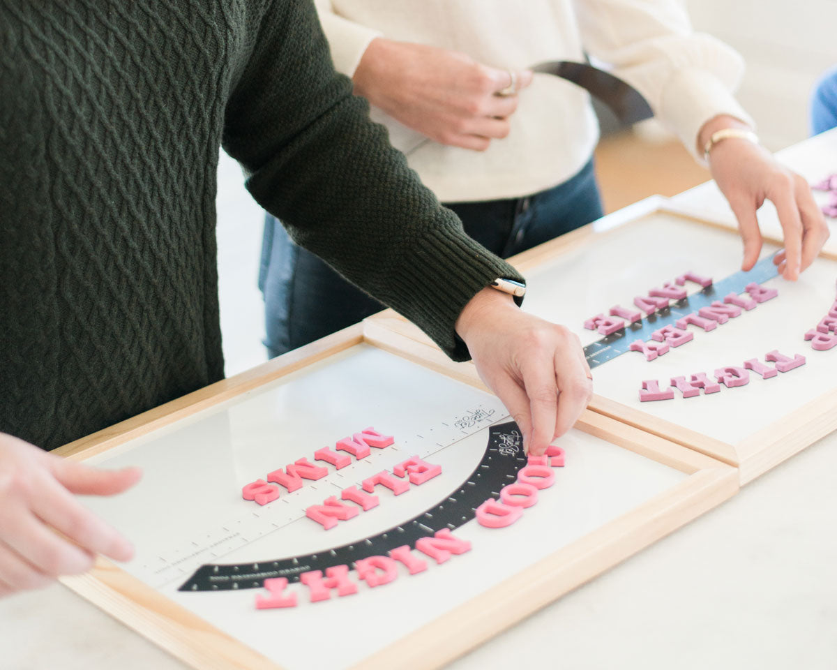 The Type Set Co. Typesetting Toolkit for magnetic letter composition