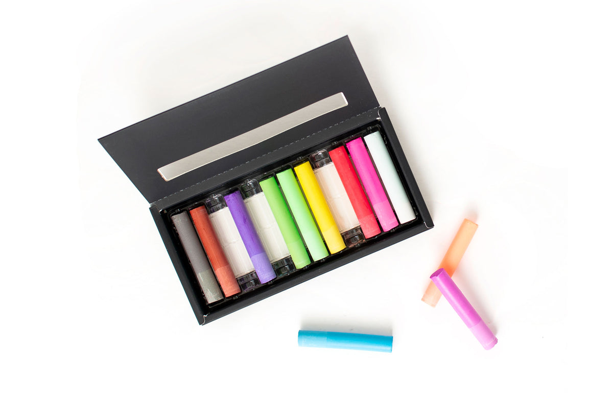 Recycled Sea Scallop Rainbow Colored Chalk