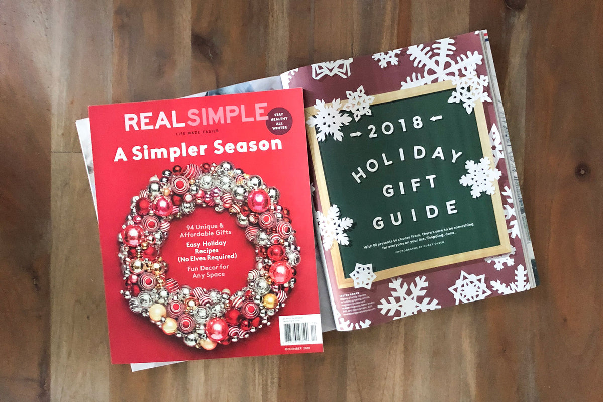 The Type Set Co. Featured in Real Simple Magazine