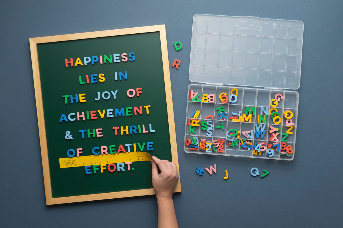 Joyfully Colorful Rainbow Alphabet Magnets