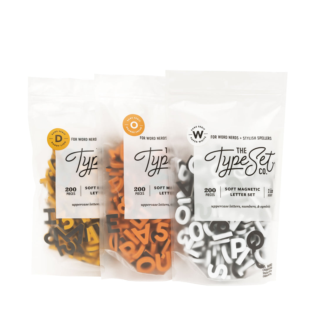 Candy Corn Classic Halloween Letter Set Bundle