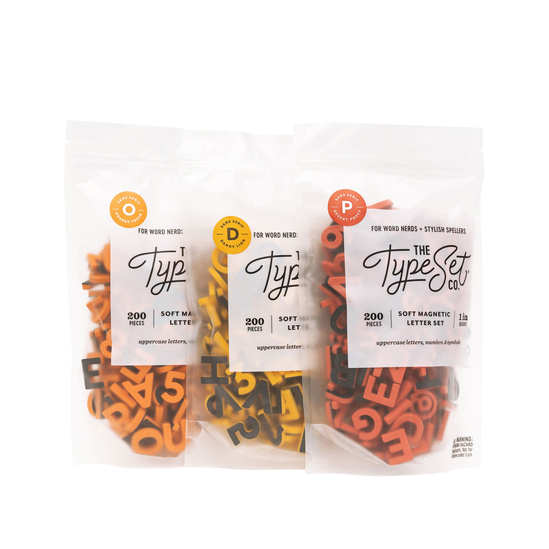 Golden Harvest Bright Autumn Letter Set Bundle