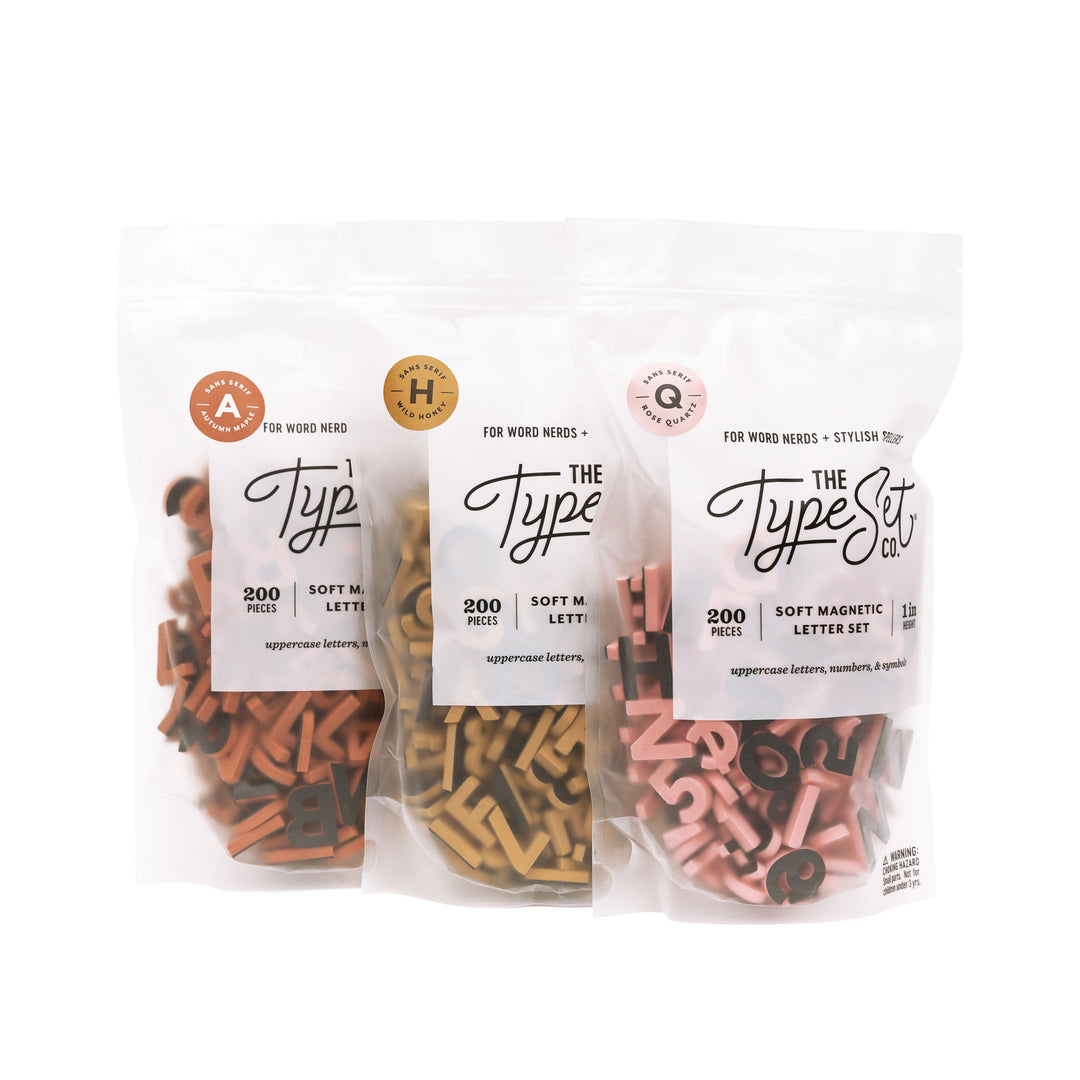Spiced Cider Modern Autumn Letter Set Bundle
