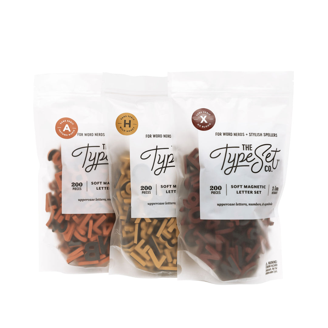 Cozy & Crisp Warm Autumn Letter Set Bundle