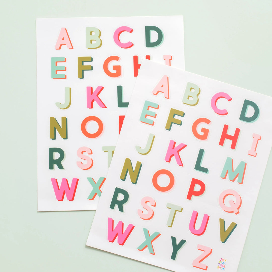 Holiday Alphabet Stickers