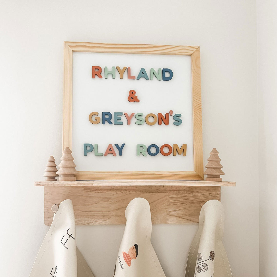 1" Rainbow Dream Magnetic Letters & Numbers