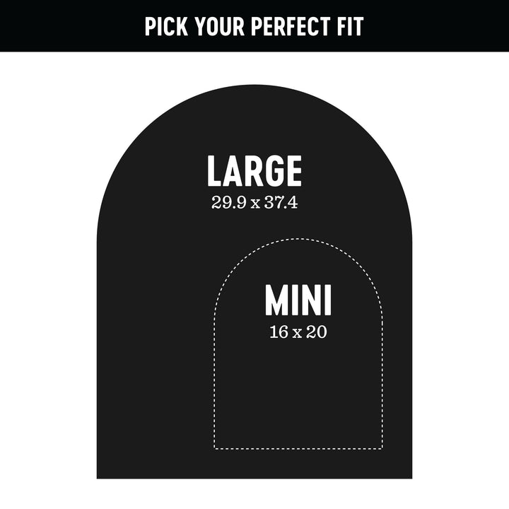 Mini Arch Magnetic Wall Decal in Inky Black