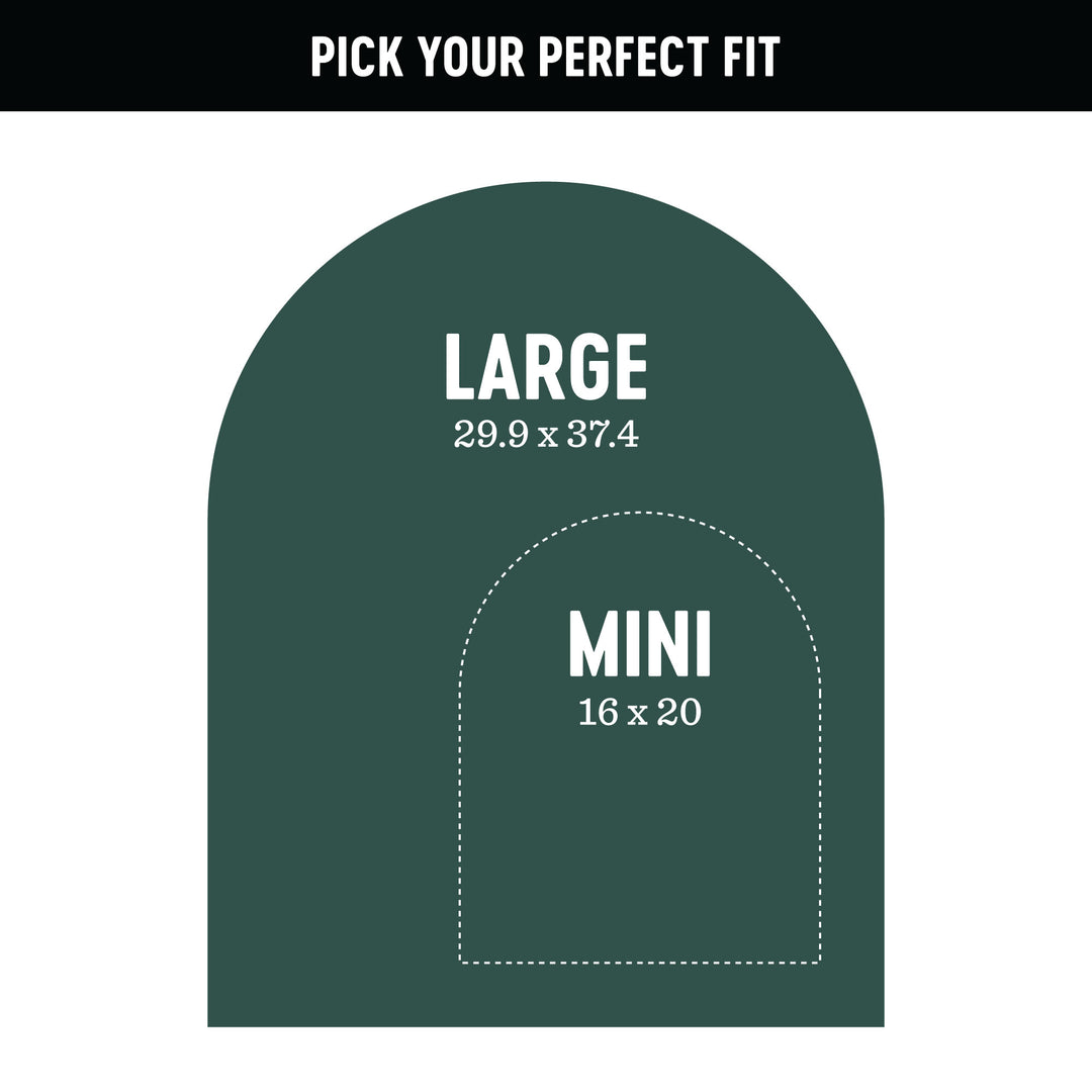 Mini Arch Magnetic Wall Decal in Hunter Green