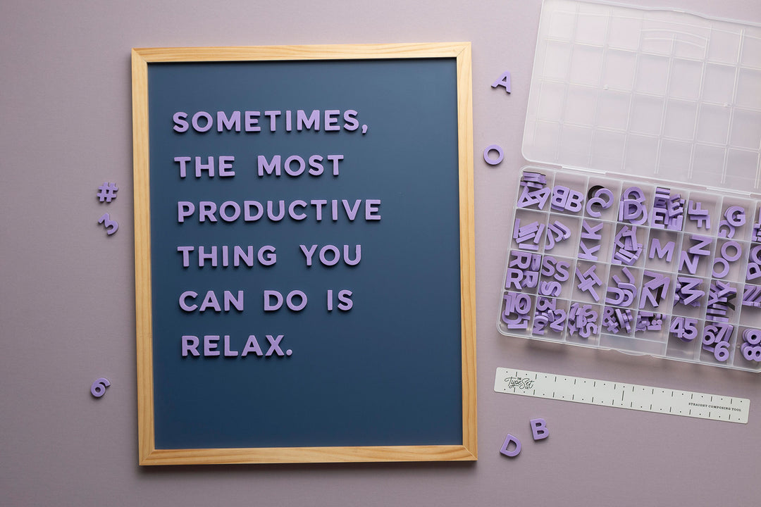 15 Letterboard Quote Ideas to Help You Rest & Relax