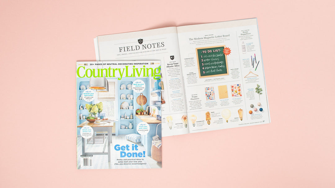 The Type Set Co. as seen in Country Living Magazine