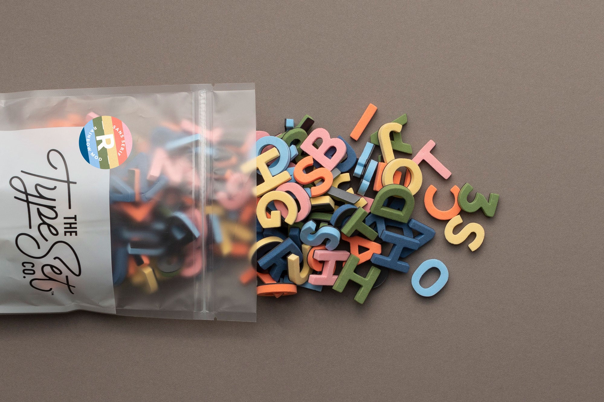 Colored Letter R Magnets NEW! Vintage-Modern Rainbow Alphabet Magnets – The Type Set Co.