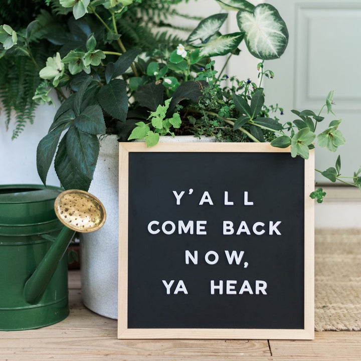 The Statement Letter Board Gift Bundle (White on Black)
