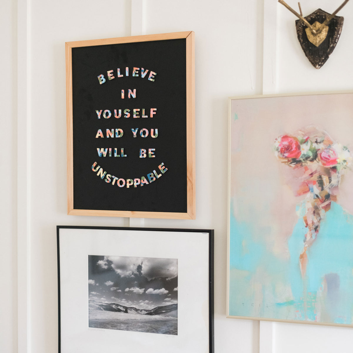 17x21 Black Magnetic Chalkboard