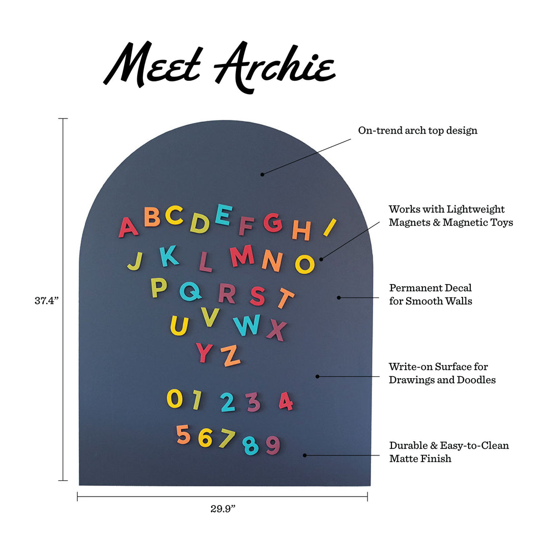 Arch Magnetic Wall Decal in Blue Slate