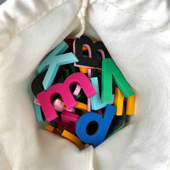 Rainbow Foam Magnetic Letters in Canvas Storage Bag