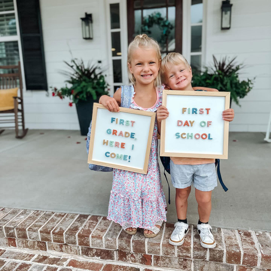 Sibling Back-to-School Bundle with 1" & 2" Letters