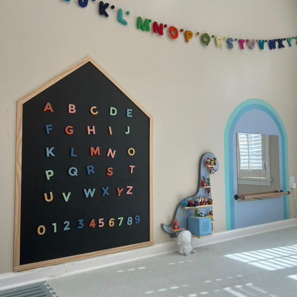 2" 36pc Rainbow Dream Uppercase Magnetic Letters & Numbers