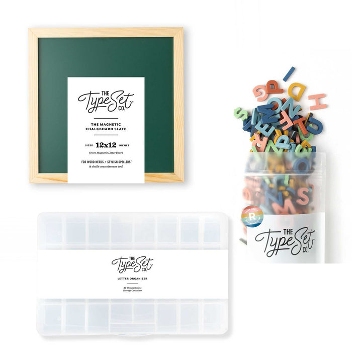 Back to Old School Magnetic Letter Board Bundle