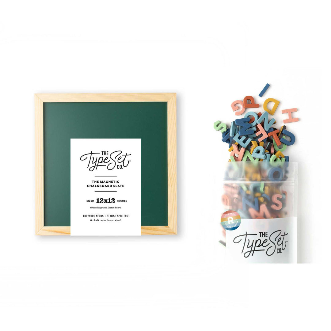 Back to Old School Magnetic Letter Board Bundle