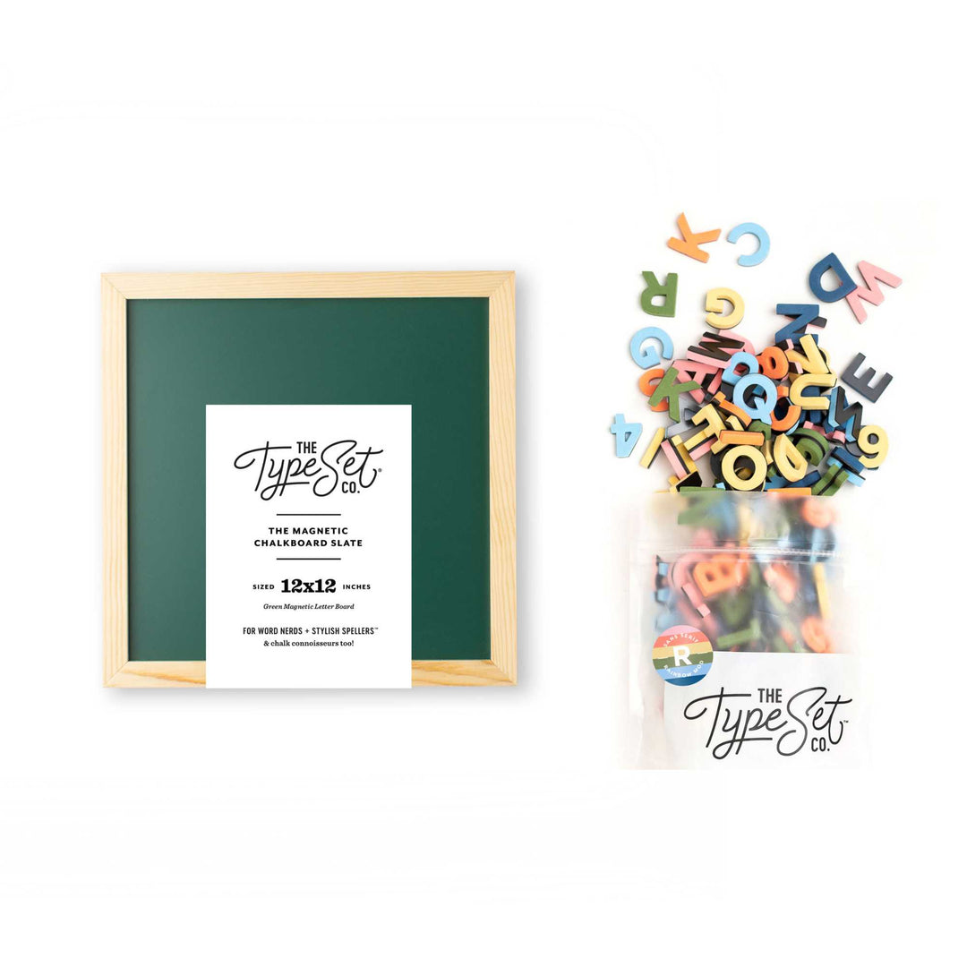 Back to Old School Magnetic Letter Board Bundle