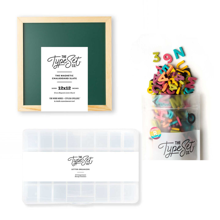 Back to Old School Magnetic Letter Board Bundle