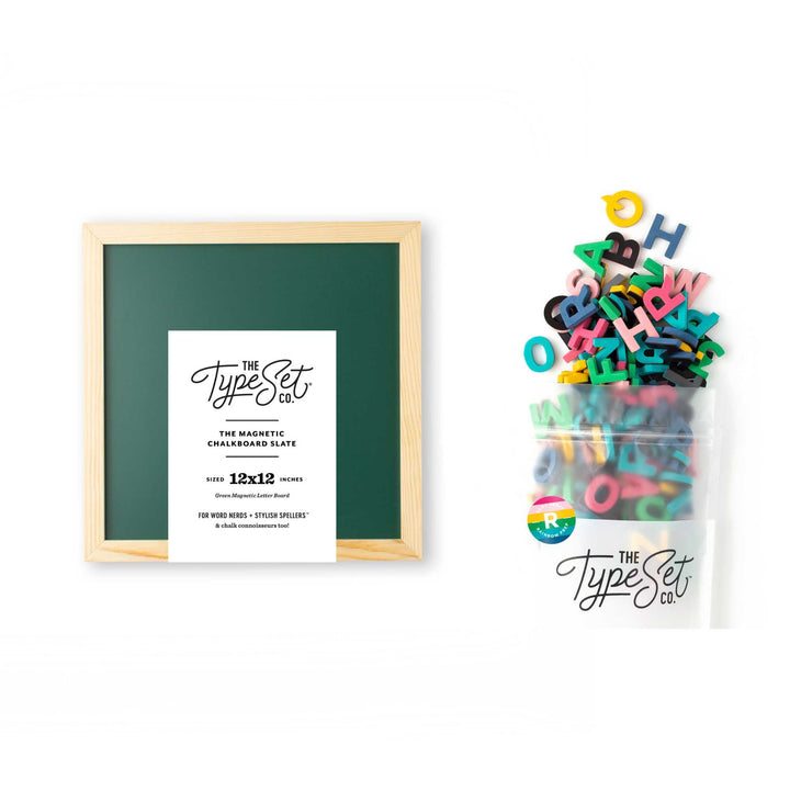 Back to Old School Magnetic Letter Board Bundle