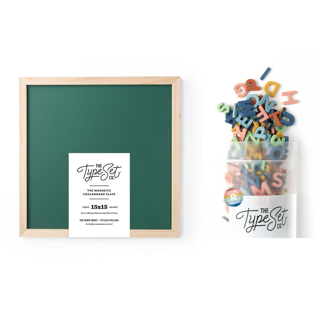 Back to Old School Magnetic Letter Board Bundle