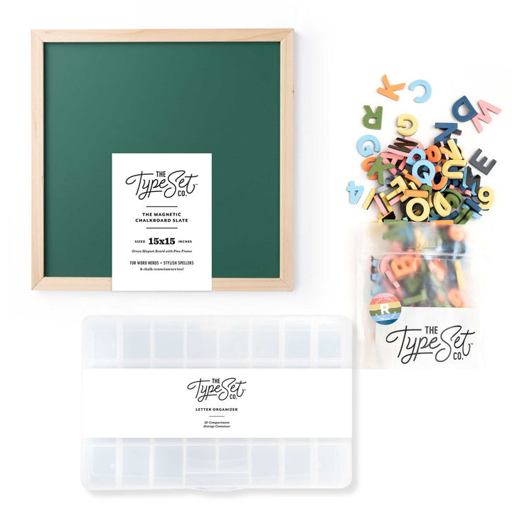 Back to Old School Magnetic Letter Board Bundle