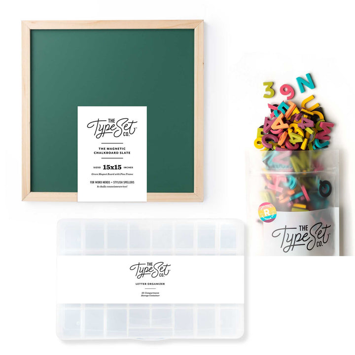 Back to Old School Magnetic Letter Board Bundle