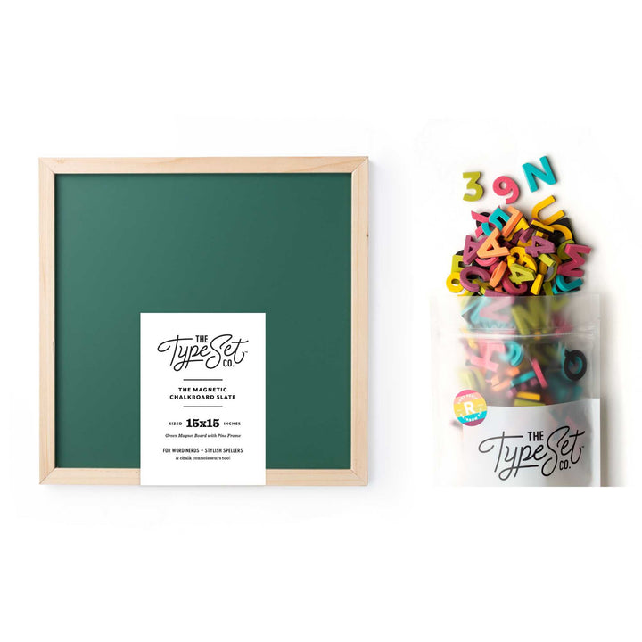 Back to Old School Magnetic Letter Board Bundle