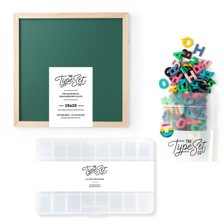 Back to Old School Magnetic Letter Board Bundle