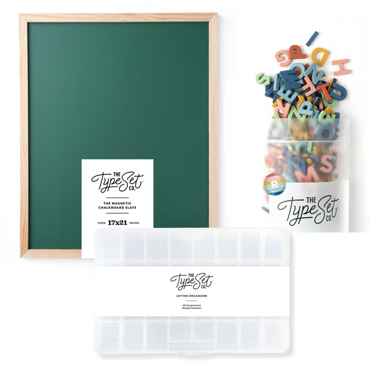 Back to Old School Magnetic Letter Board Bundle