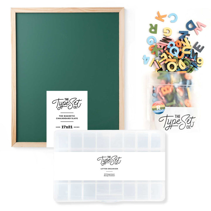 Back to Old School Magnetic Letter Board Bundle