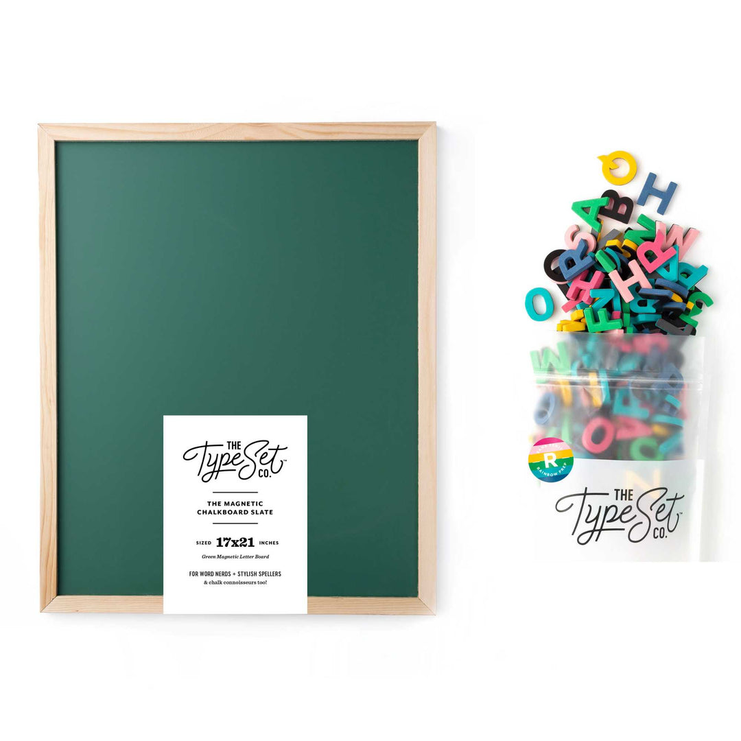 Back to Old School Magnetic Letter Board Bundle