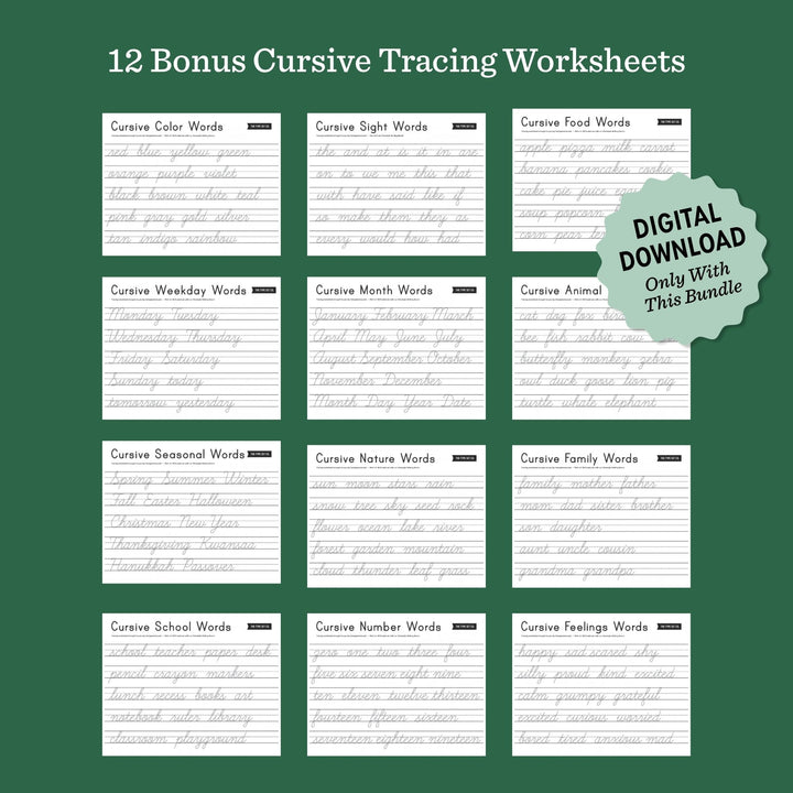 Ultimate Cursive Practice Gift Set for Kids