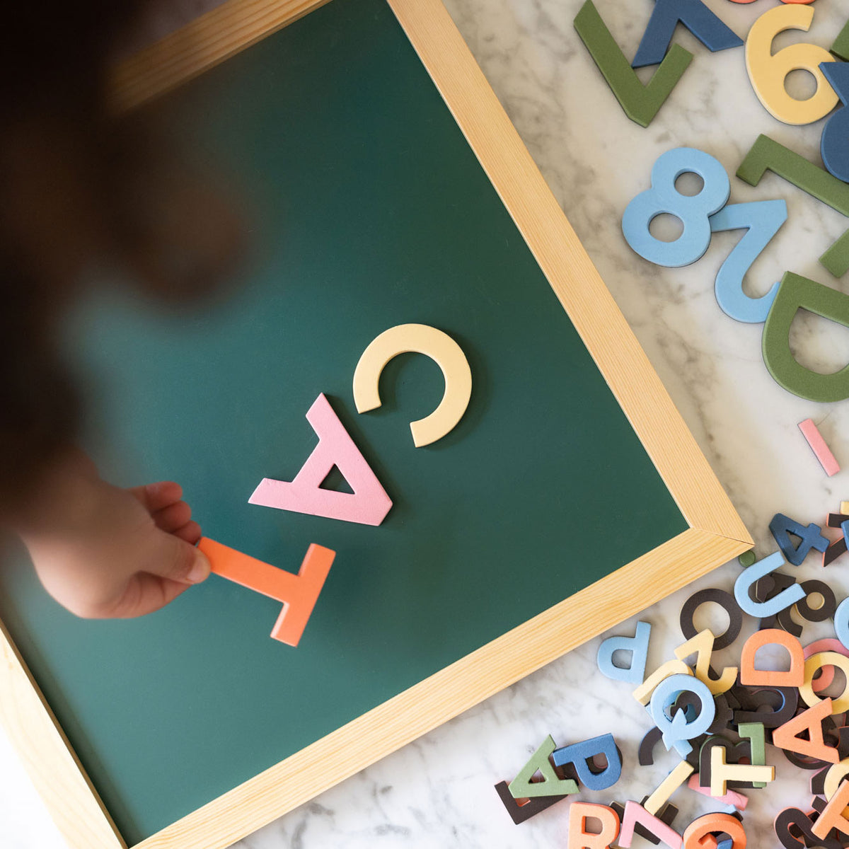 2" 36pc Rainbow Mod Uppercase Magnetic Letters & Numbers