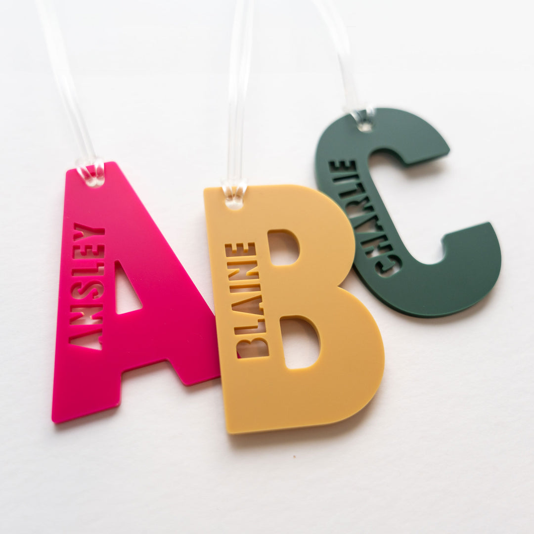 Personalized Initial Name Backpack Bagtag