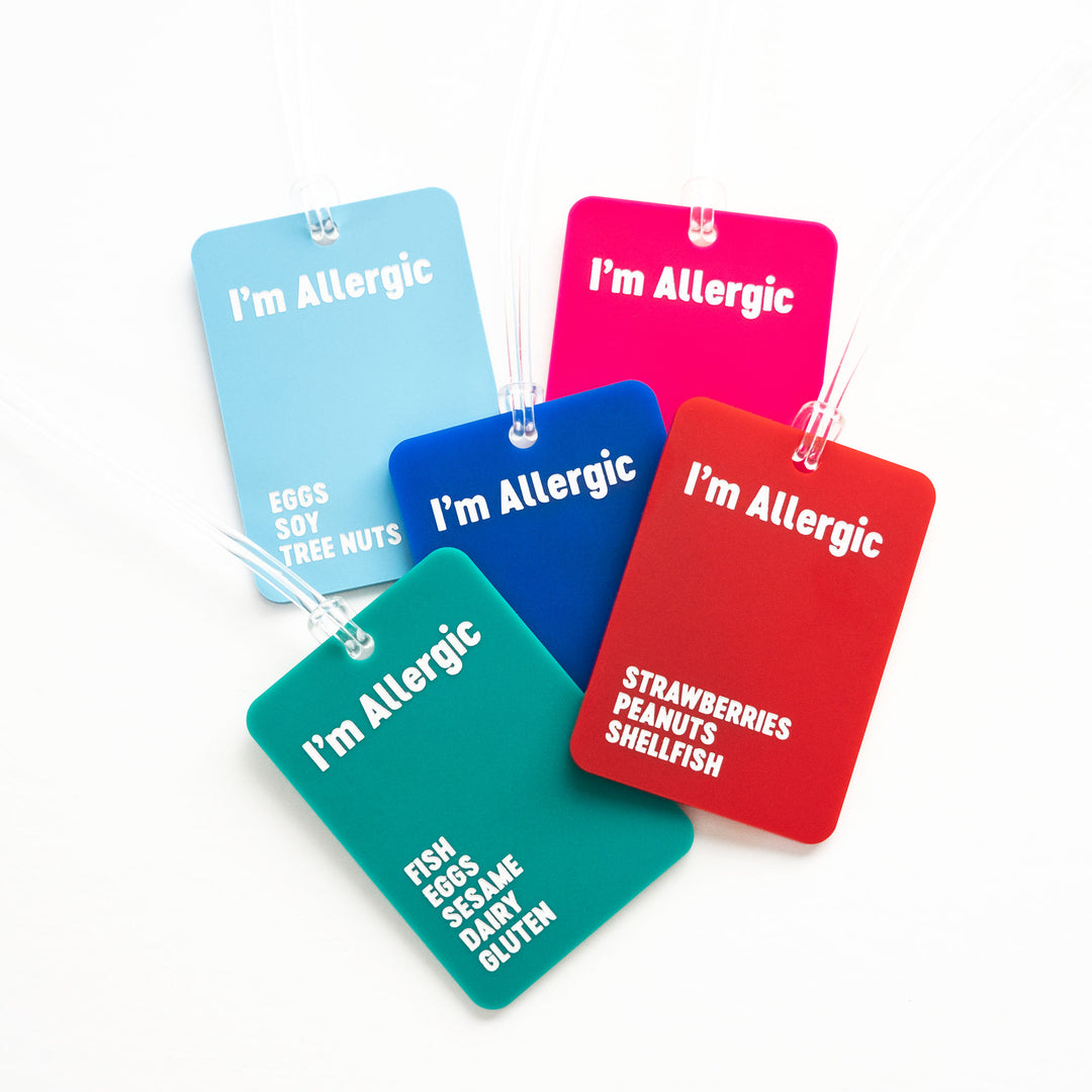 Personalized Allergy Lunchbox Bagtags