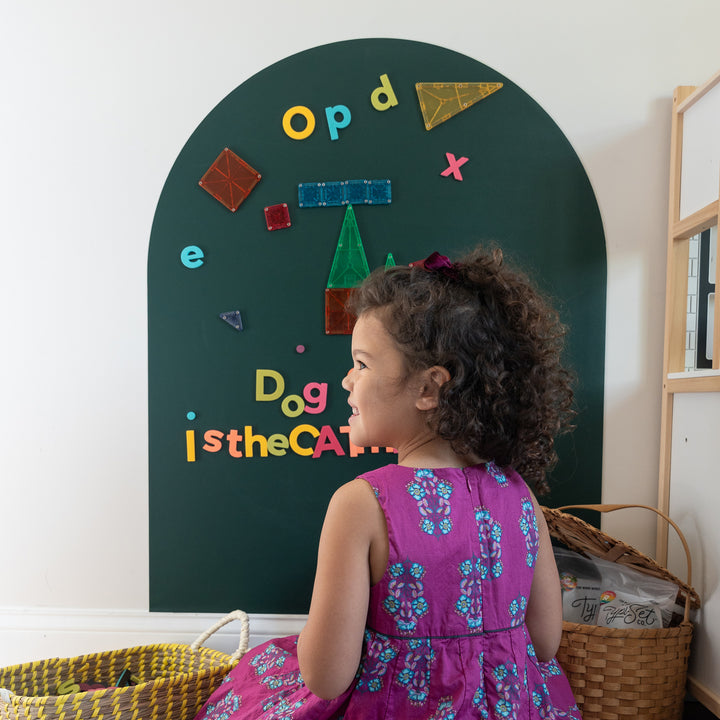 2" 75pc Rainbow Pop Lowercase Magnetic Letters