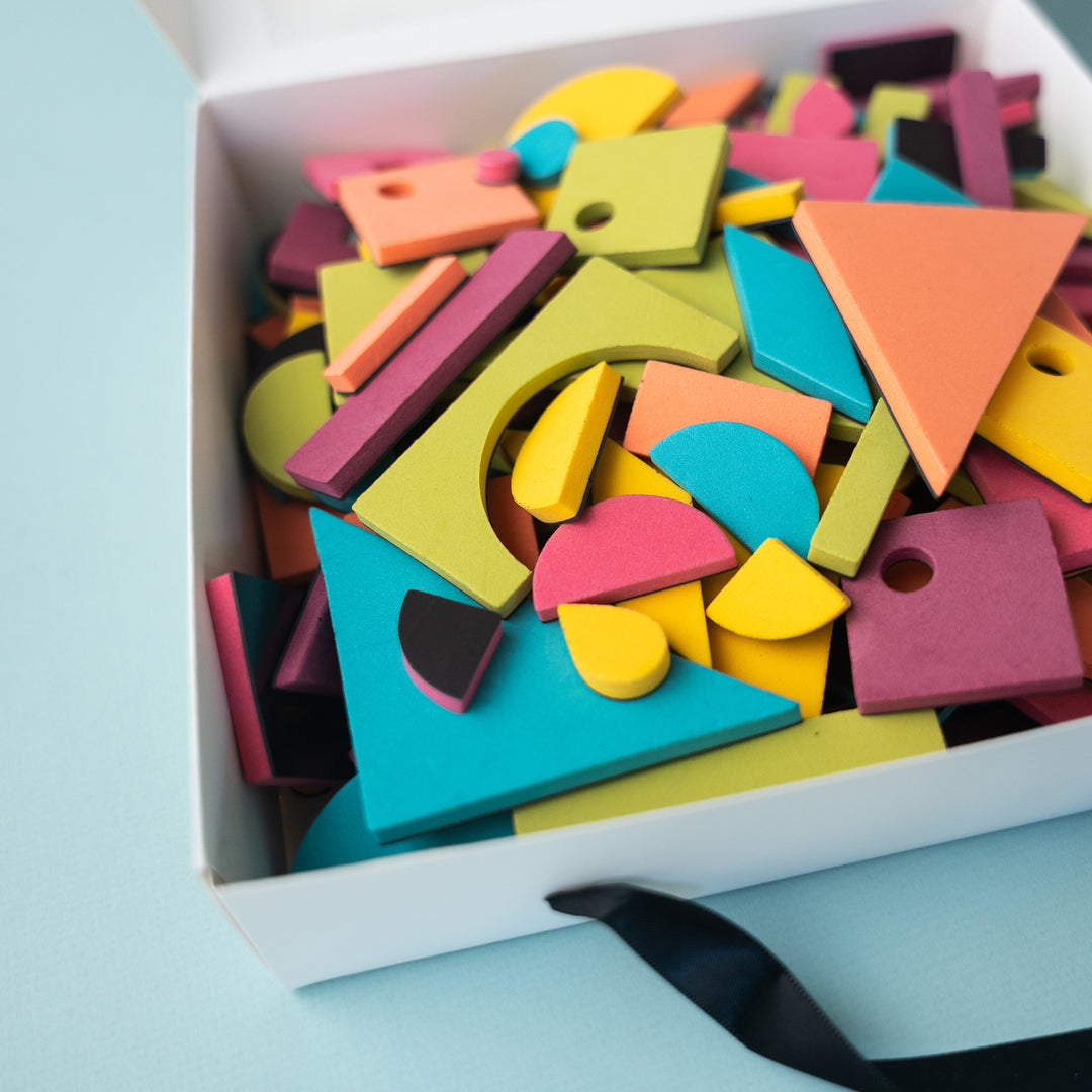 198pc Magnetic Shapes in Rainbow Pop