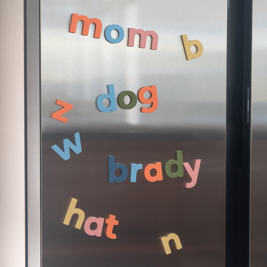 2" 75pc Rainbow Mod Lowercase Magnetic Letters