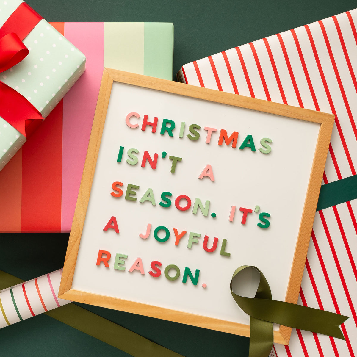 1" 200pc Joyful Holiday Rainbow Magnetic Uppercase Letters & Numbers • TTSC x Joy Creative Shop Collab