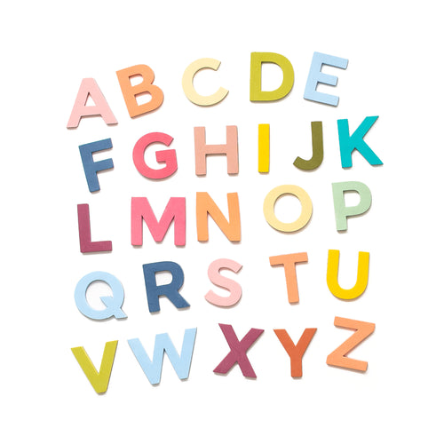 Big Alphabet Magnets for Little Hands in Rainbow Colors