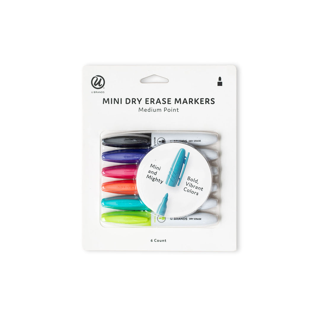 6-pc Mini Dry-Erase Markers