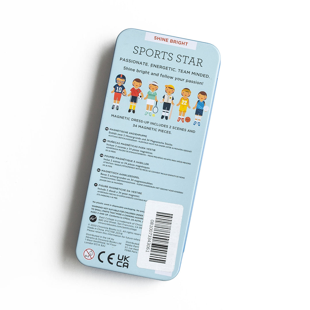 Sports Star Magnetic Dress-up Play Set