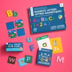 Children's educational games bundle on a hot pink background