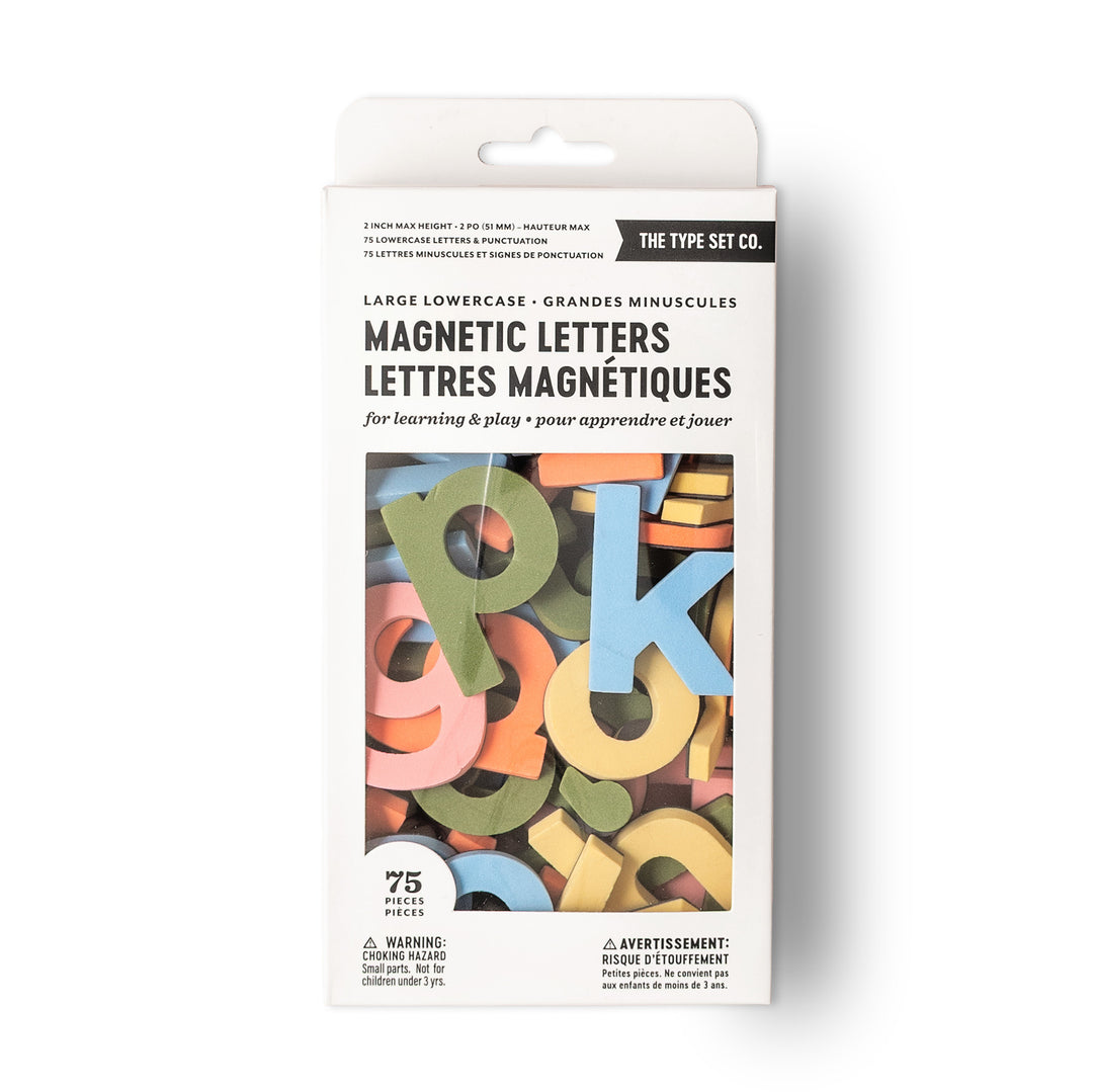 2" 75pc Rainbow Mod Lowercase Magnetic Letters