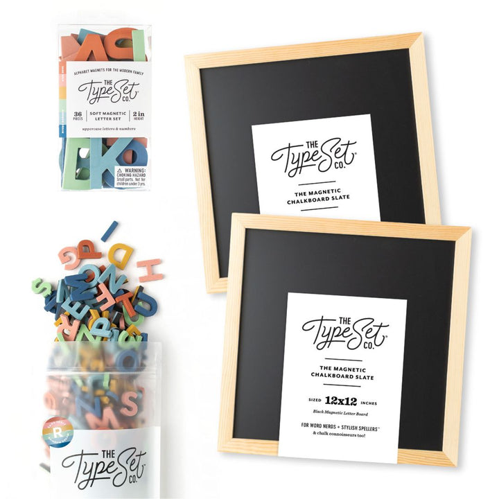 Sibling Back-to-School Bundle with 1" & 2" Letters