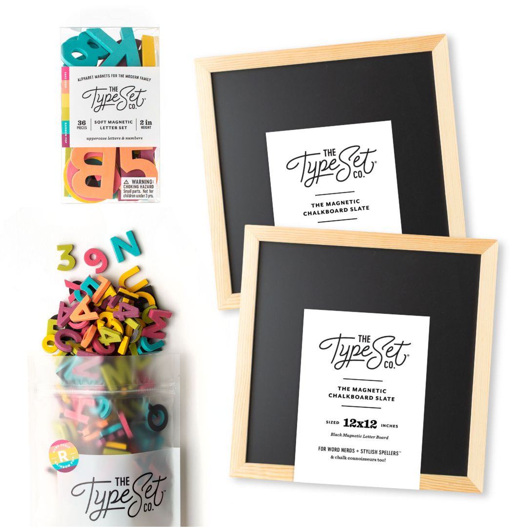 Sibling Back-to-School Bundle with 1" & 2" Letters