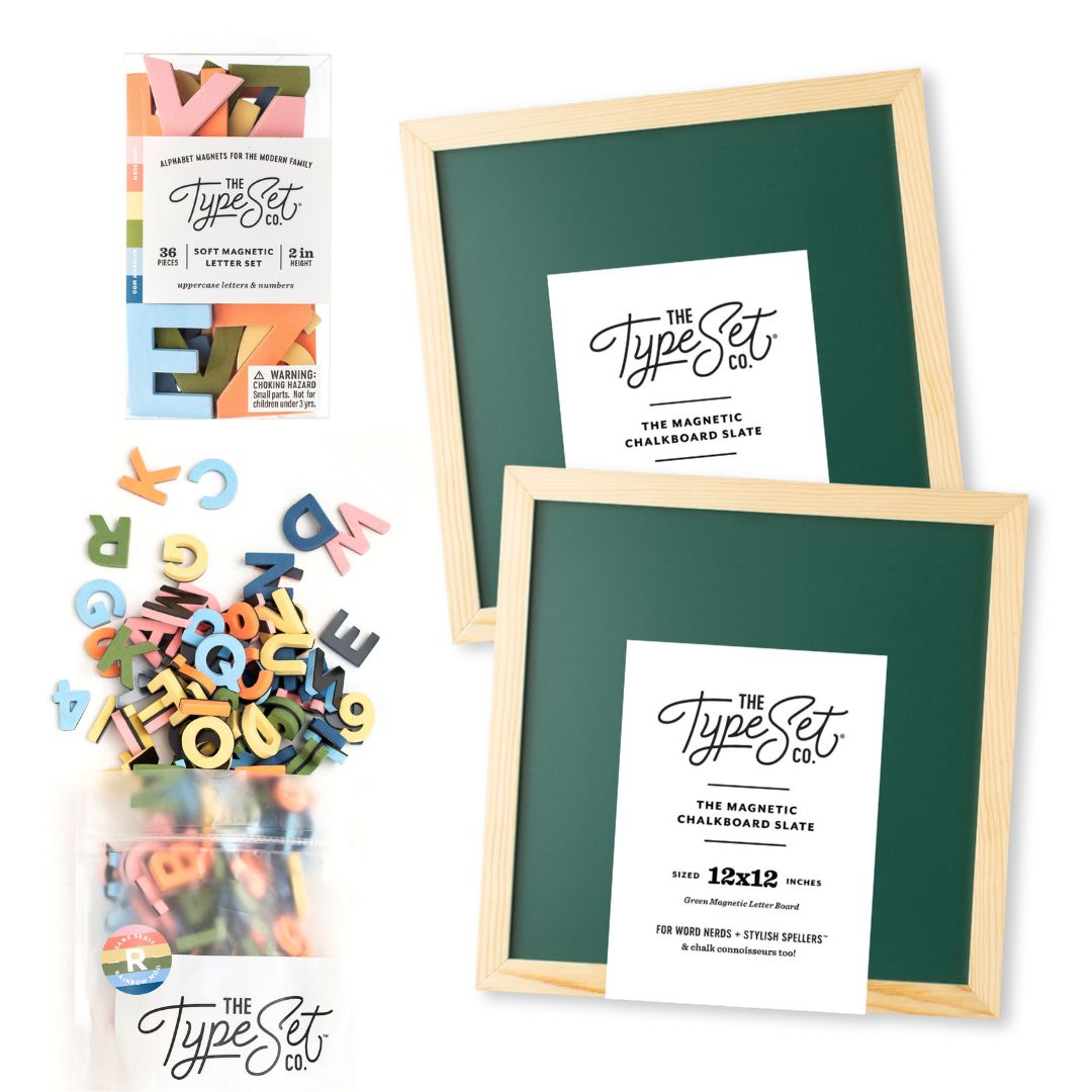 Sibling Back-to-School Bundle with 1" & 2" Letters